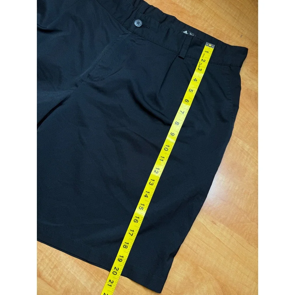 Adidas Climalite Golf Shorts Mens 40 Black Flat Front Performance Activewear